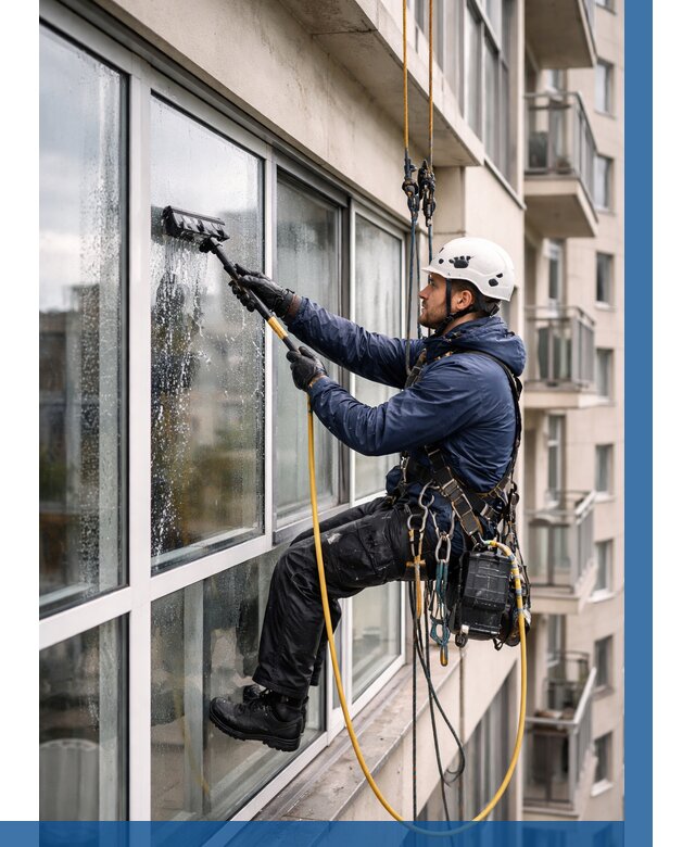 Мойка балконного остекления в Тихорецке от 3607 р. | ВЫСОТНИК-Тхр