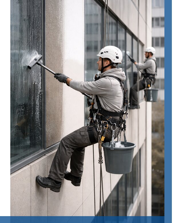 Мойка фасадов зданий в Тихорецке под ключ от 361 р. | ВЫСОТНИК-Тхр