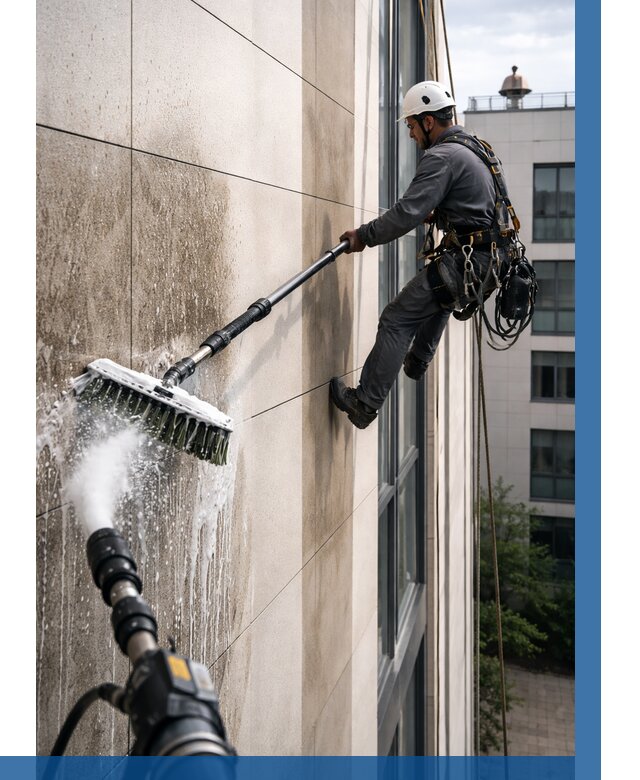 Мойка фасада из керамогранита в Тихорецке от 309 р. | ВЫСОТНИК-Тхр