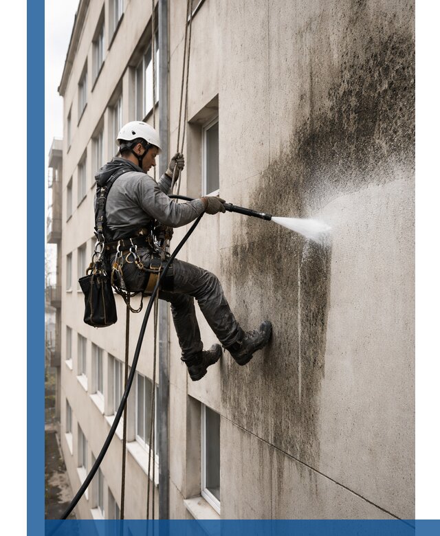 Профессиональная очистка фасадов от плесени в Тихорецке