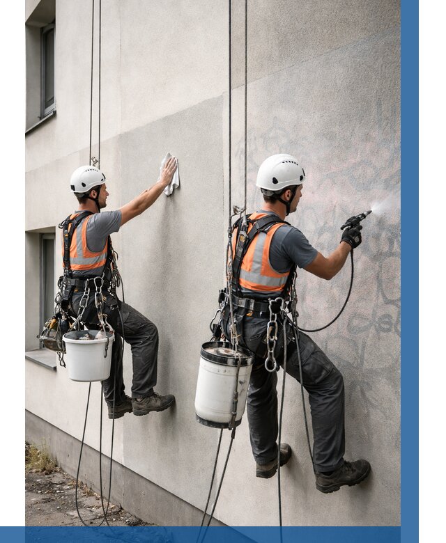 Антиграффити покрытие фасада в Тихорецке от 618 р. | ВЫСОТНИК-Тхр