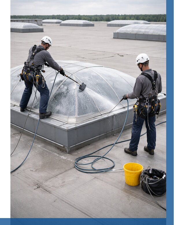 Мойка зенитных фонарей в Тихорецке, заказать от 4638 р. | ВЫСОТНИК-Тхр