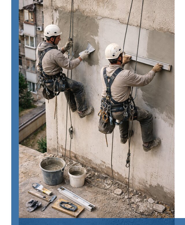 Комплексный ремонт штукатурного фасада с гарантией в Тихорецке