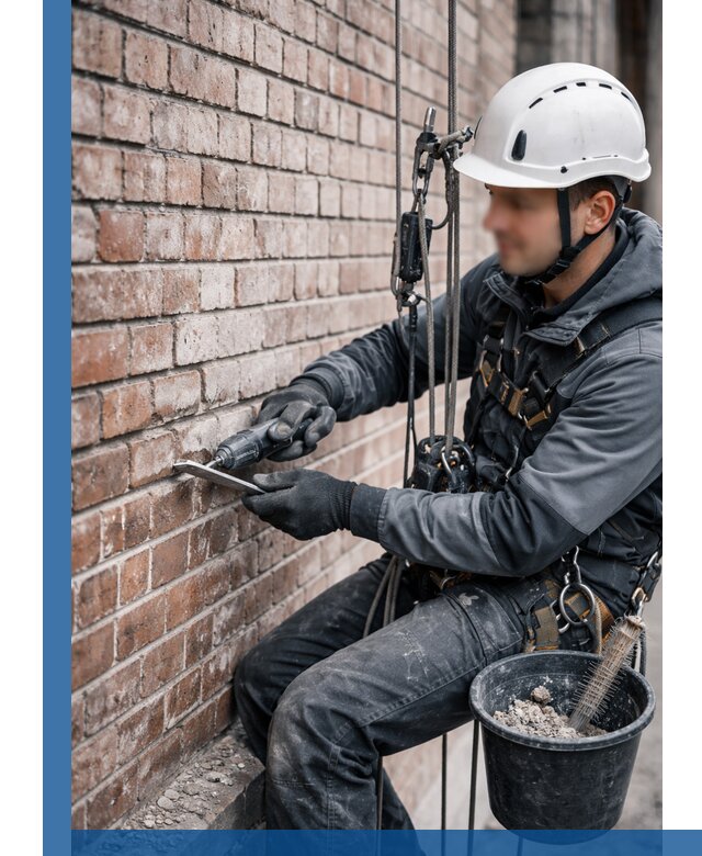 Расшивка кирпичных швов фасадов и стен, ремонт в Тихорецке