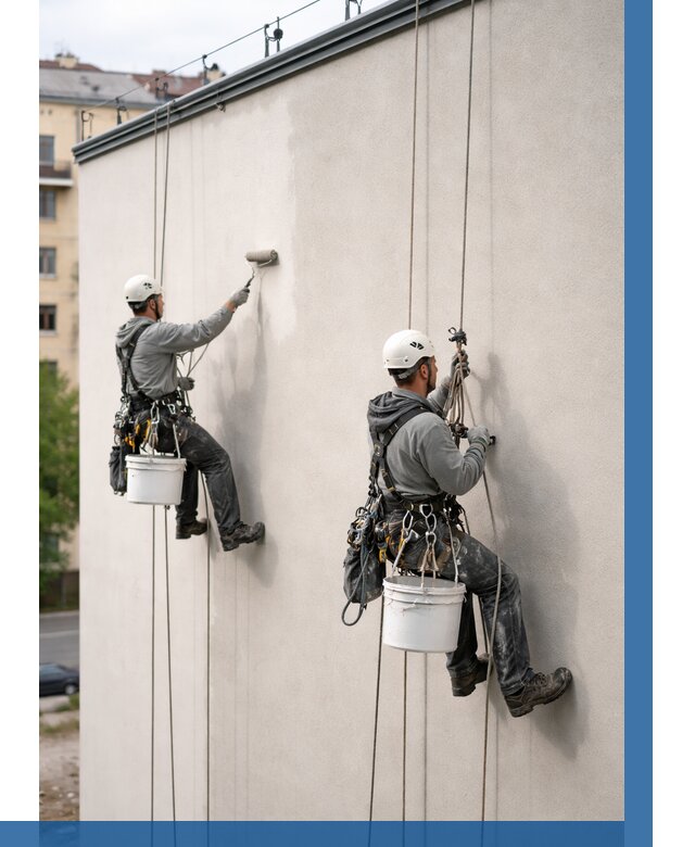 Покраска оштукатуренного фасада в Тихорецке от 330 р. | ВЫСОТНИК-Тхр