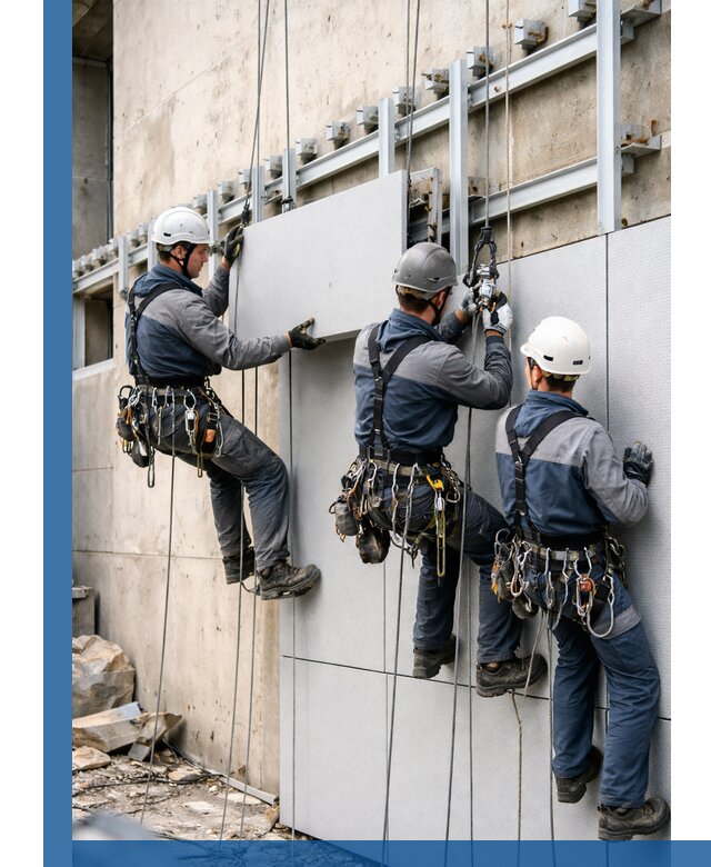 Монтаж вентилируемого фасада в Тихорецке под ключ с гарантией качества