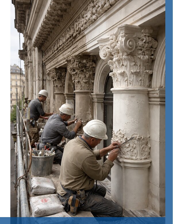 Реставрация фасадной лепнины в Тихорецке от 2577 р. | ВЫСОТНИК-Тхр