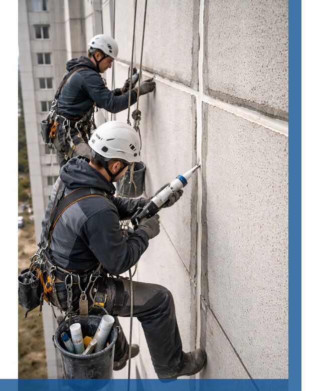 Герметизация межпанельных швов в Тихорецке от 721 р. | ВЫСОТНИК-Тхр