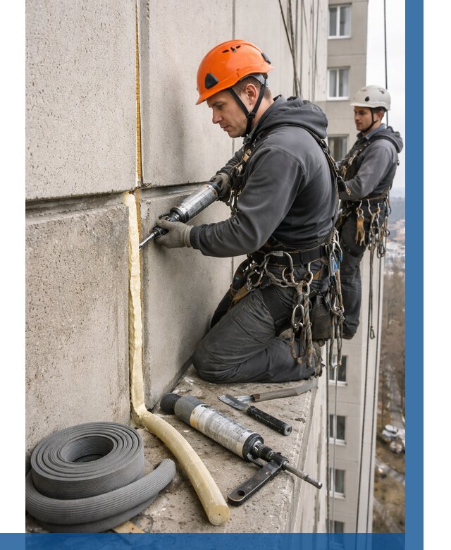 Теплый шов межпанельные швы в Тихорецке от 721 р. | ВЫСОТНИК-Тхр