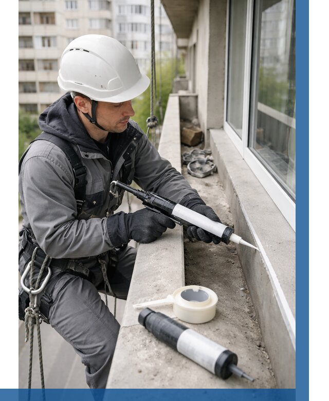 Герметизация швов лоджии в Тихорецке от 4638 р. | ВЫСОТНИК-Тхр