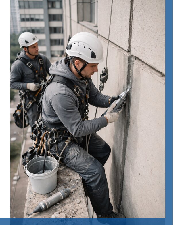 Ремонт деформационных швов здания в Тихорецке от 1031 р. | ВЫСОТНИК-Тхр