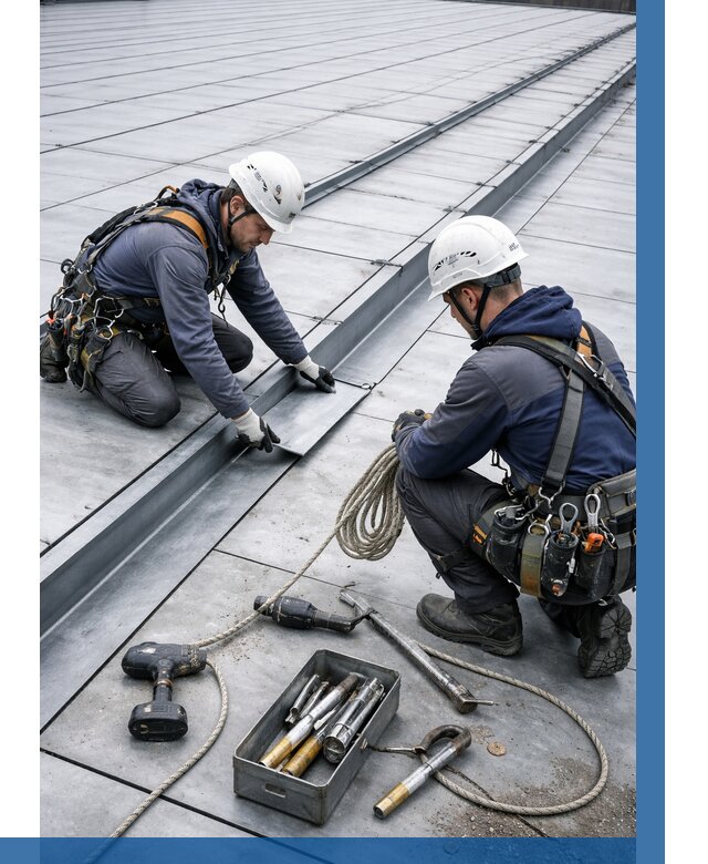 Ремонт фальцевой кровли в Тихорецке от 721 р. | ВЫСОТНИК-Тхр