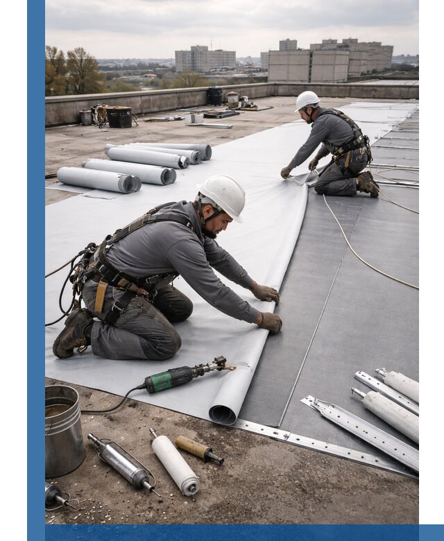 Монтаж мембранной кровли в Тихорецке для промышленных зданий