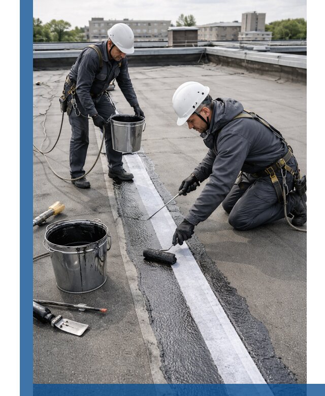 Гидроизоляция кровли мастикой в Тихорецке надежная защита