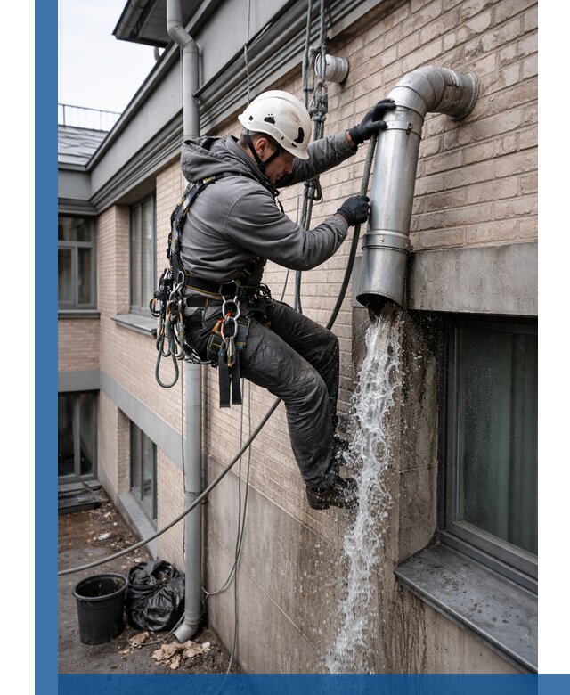 Профессиональная прочистка водосточных труб в Тихорецке с гарантией