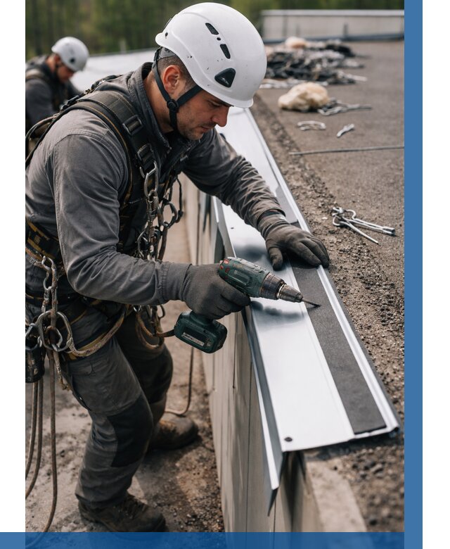 Монтаж капельника на кровле в Тихорецке от 309 р. | ВЫСОТНИК-Тхр