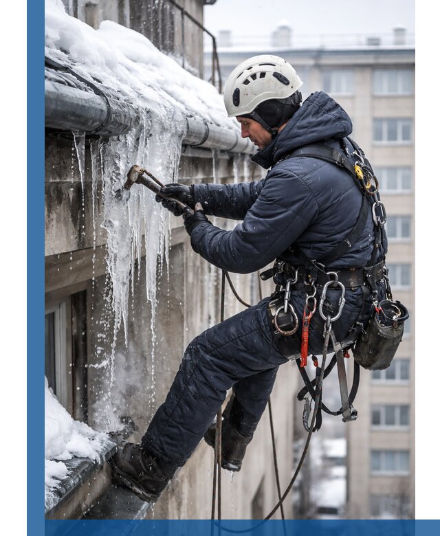 Удаление наледи и чистка водостоков в Тихорецке оперативно и безопасно