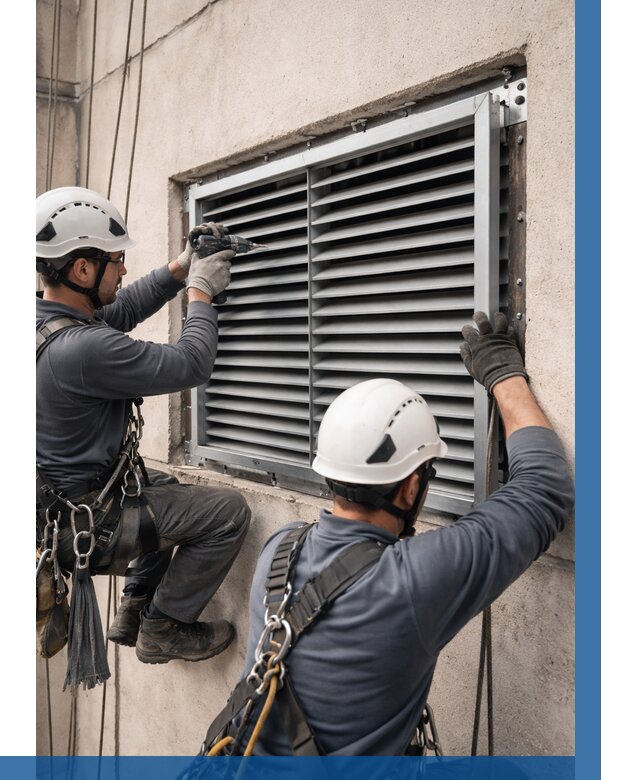 Монтаж вентиляционных решеток в Тихорецке от 4638 р. | ВЫСОТНИК-Тхр