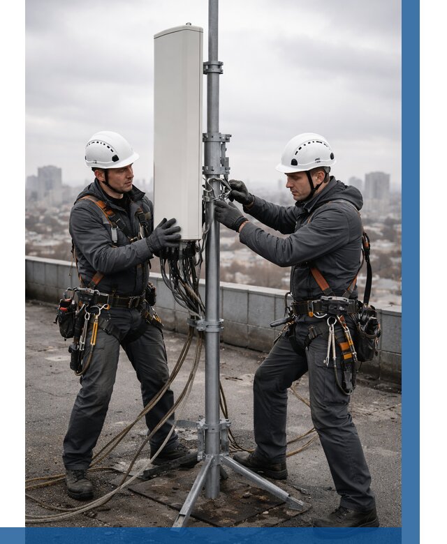 Монтаж антенн связи на крыше в Тихорецке от 8761 р. | ВЫСОТНИК-Тхр