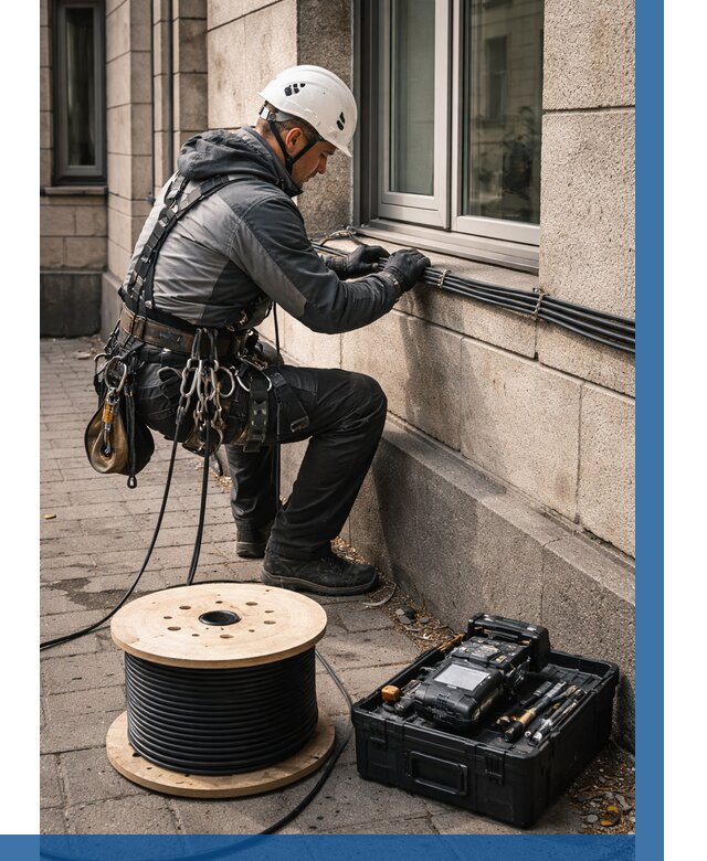 Прокладка оптоволоконного кабеля в Тихорецке от 825 р. | ВЫСОТНИК-Тхр