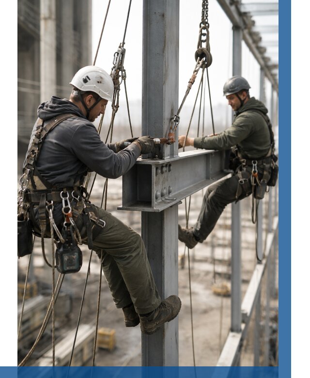 Монтаж металлоконструкций на высоте в Тихорецке от 3607 р. | ВЫСОТНИК-Тхр