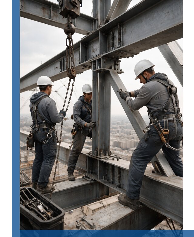 Профессиональный монтаж металлоконструкций на высоте в Тихорецке