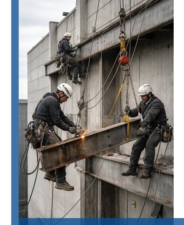 Демонтаж металлоконструкций на высоте в Тихорецке под ключ