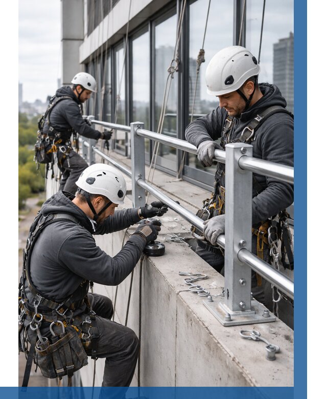 Монтаж ограждений на высоте в Тихорецке, от 1237 р. | ВЫСОТНИК-Тхр