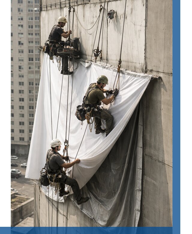 Замена баннерного полотна в Тихорецке от 6700 р. | ВЫСОТНИК-Тхр—заказать