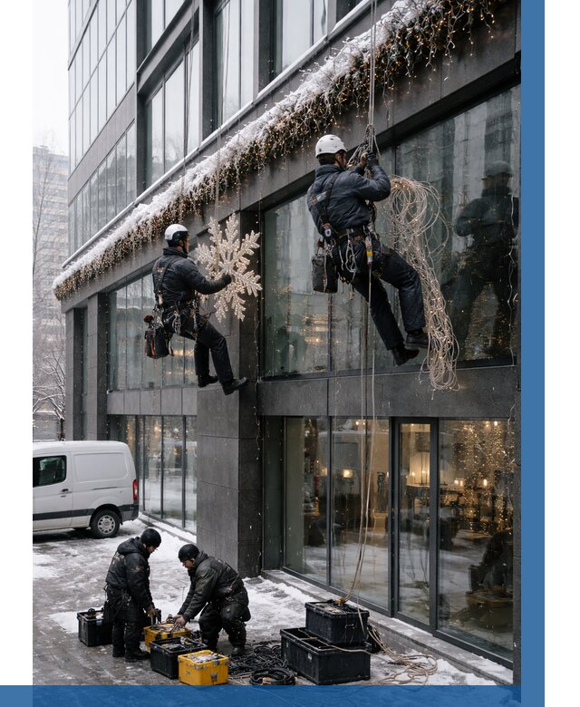 Демонтаж новогоднего оформления в Тихорецке от 5669 р. | ВЫСОТНИК-Тхр