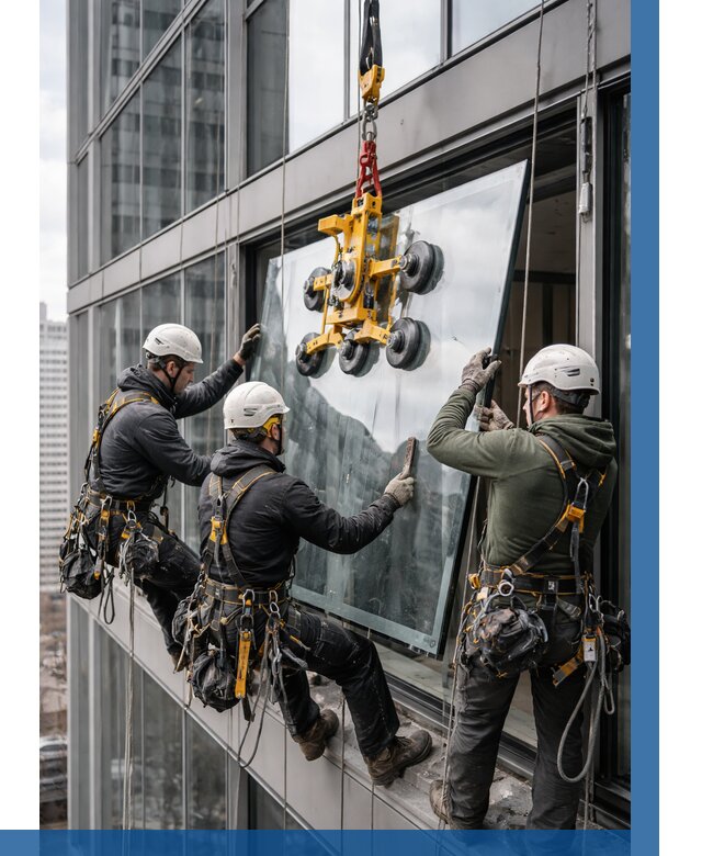 Фасадное остекление зданий под ключ в Тихорецке от 10307 р. | ВЫСОТНИК-Тхр