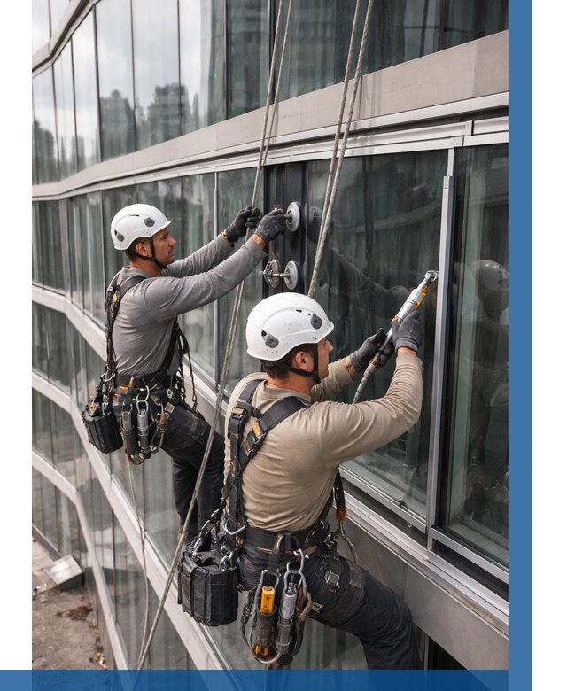 Радиусное остекление фасада в Тихорецке от 12368 р. | ВЫСОТНИК-Тхр