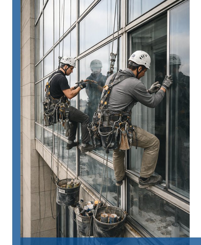 Ремонт витражных конструкций и фасадного остекления в Тихорецке