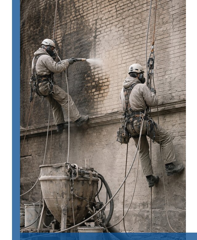 Пескоструйная очистка фасадов в Тихорецке профессионально