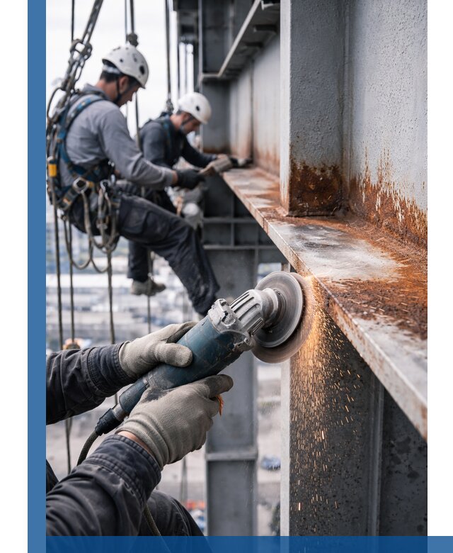 Зачистка металла от ржавчины и подготовка поверхностей в Тихорецке