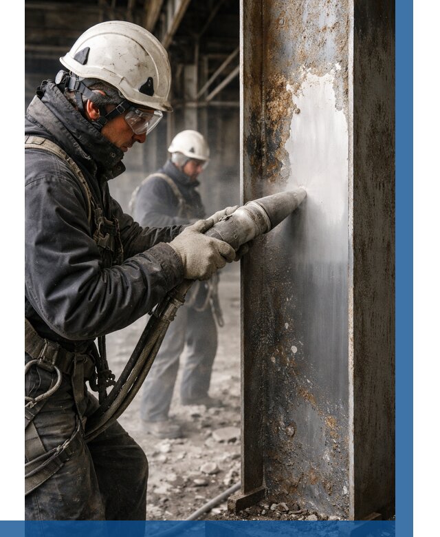 Удаление старой краски с металла в Тихорецке от 464 р. | ВЫСОТНИК-Тхр