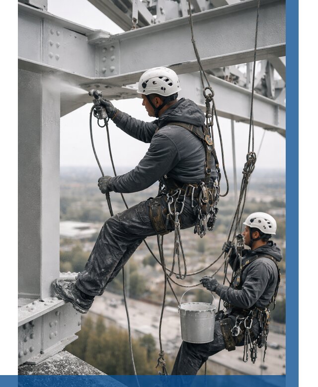 Покраска металлоконструкций на высоте в Тихорецке 361 р |ВЫСОТНИК-Тхр