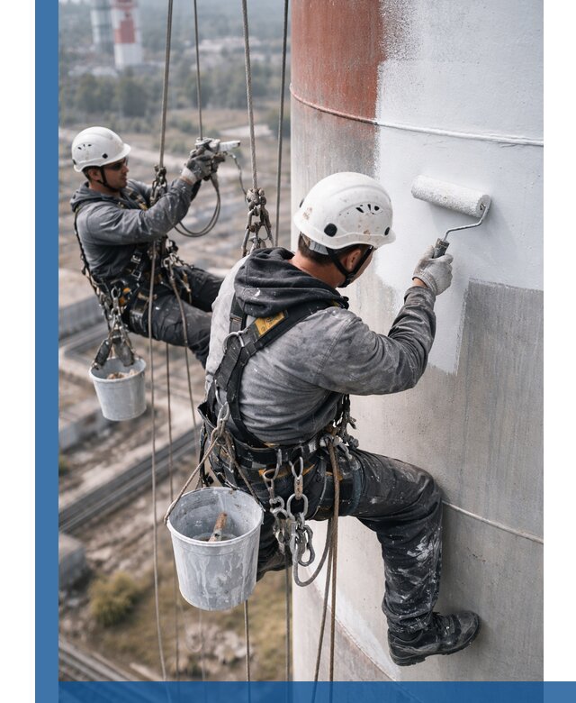 Покраска дымовых труб в Тихорецке: антикоррозийная защита и восстановление