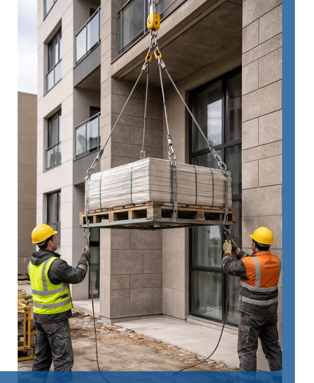 Подъем керамогранита на этаж в Тихорецке от 3607 р. | ВЫСОТНИК-Тхр