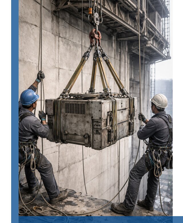 Такелажные работы на высоте, подъем и монтаж грузов в Тихорецке