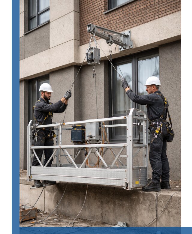 Монтаж и подъем фасадной люльки в Тихорецке с гарантией безопасности