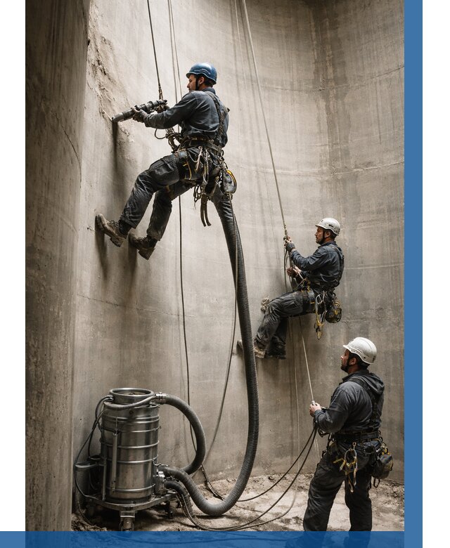 Зачистка силосов в Тихорецке от 4638 р. Договор и смета ВЫСОТНИК-Тхр