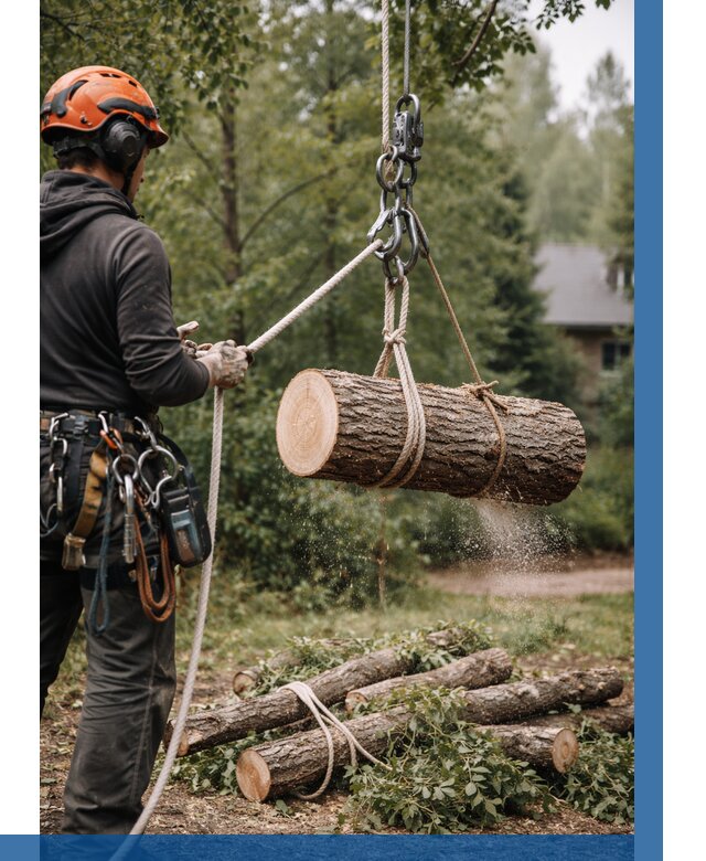 Валка деревьев частями в Тихорецке от 7730 р. | ВЫСОТНИК-Тхр