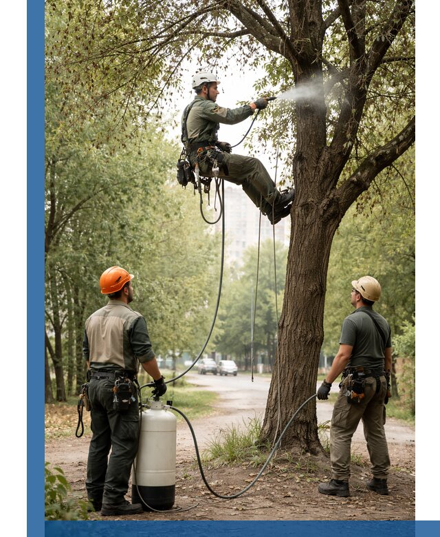 Обработка деревьев от вредителей в Тихорецке профессиональная защита