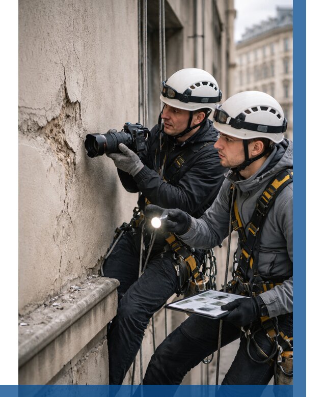 Фотофиксация дефектов фасада в Тихорецке от 4638 р. | ВЫСОТНИК-Тхр