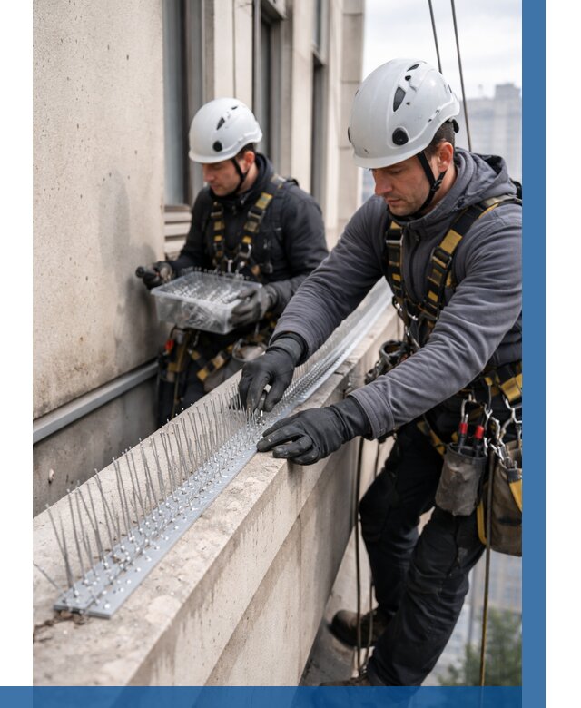 Установка шипов от птиц в Тихорецке от 876 р. | ВЫСОТНИК-Тхр